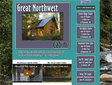 Tablet Screenshot of greatnorthwestcabins.com